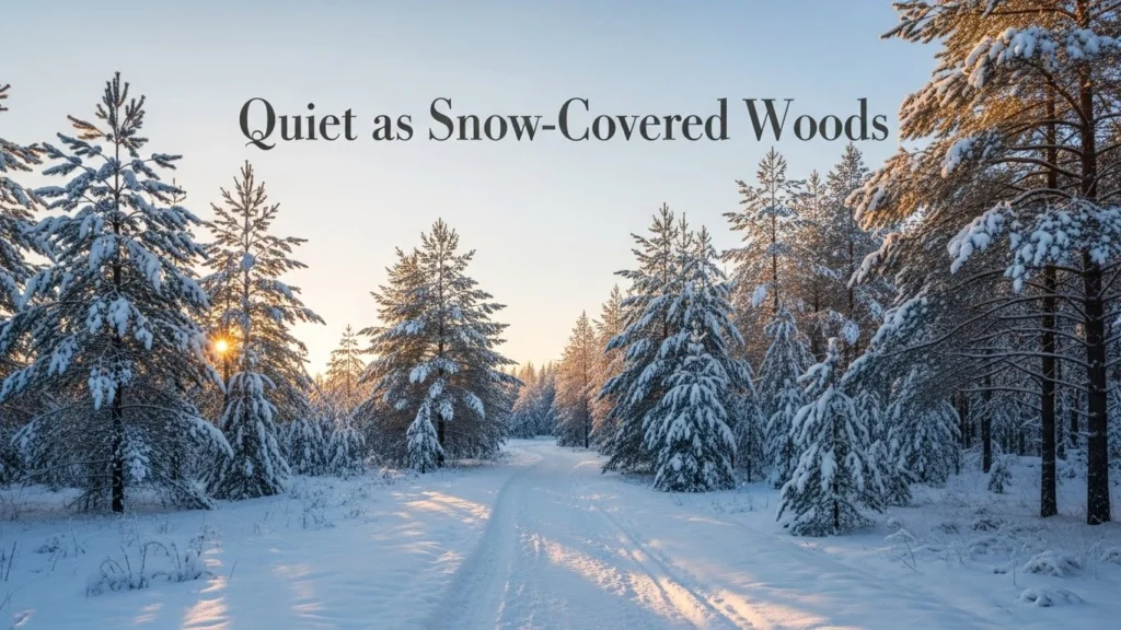Quiet as Snow-Covered Woods