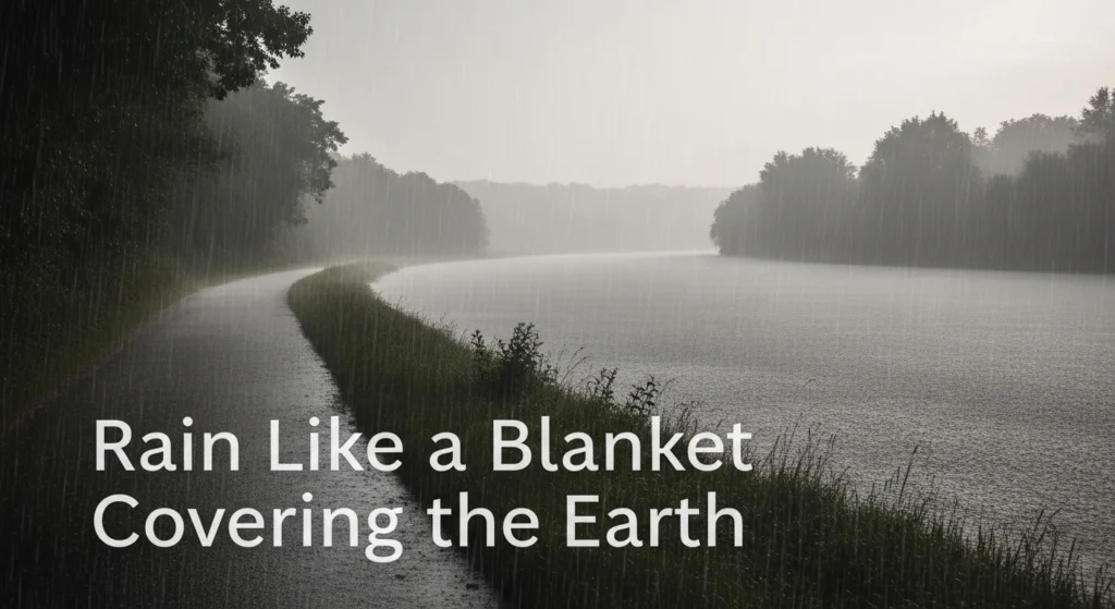 Rain Like a Blanket Covering the Earth