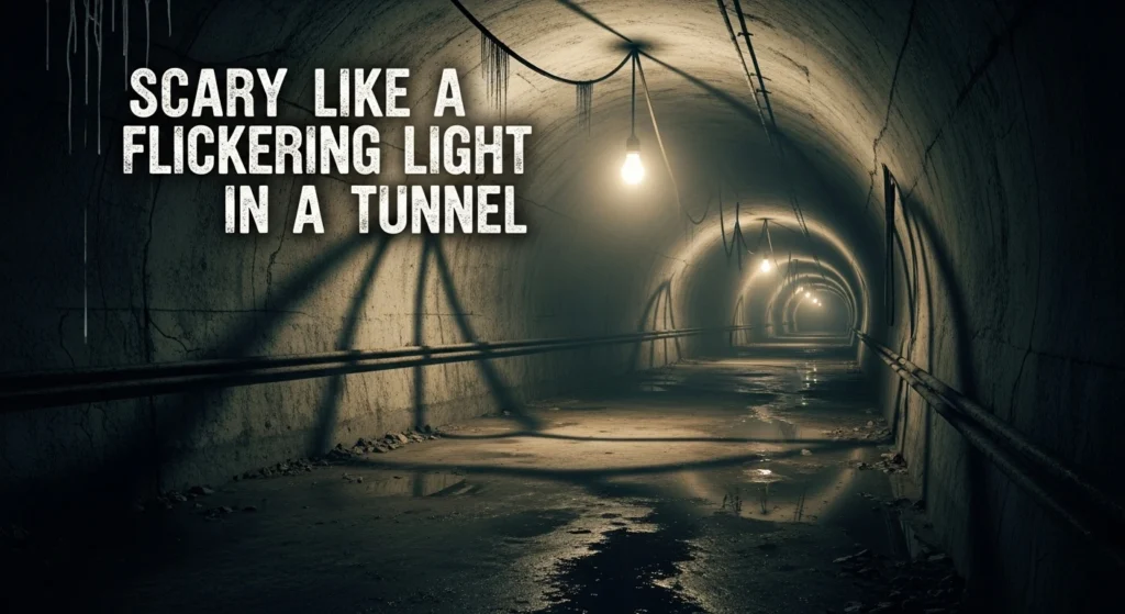 Scary Like a Flickering Light in a Tunnel