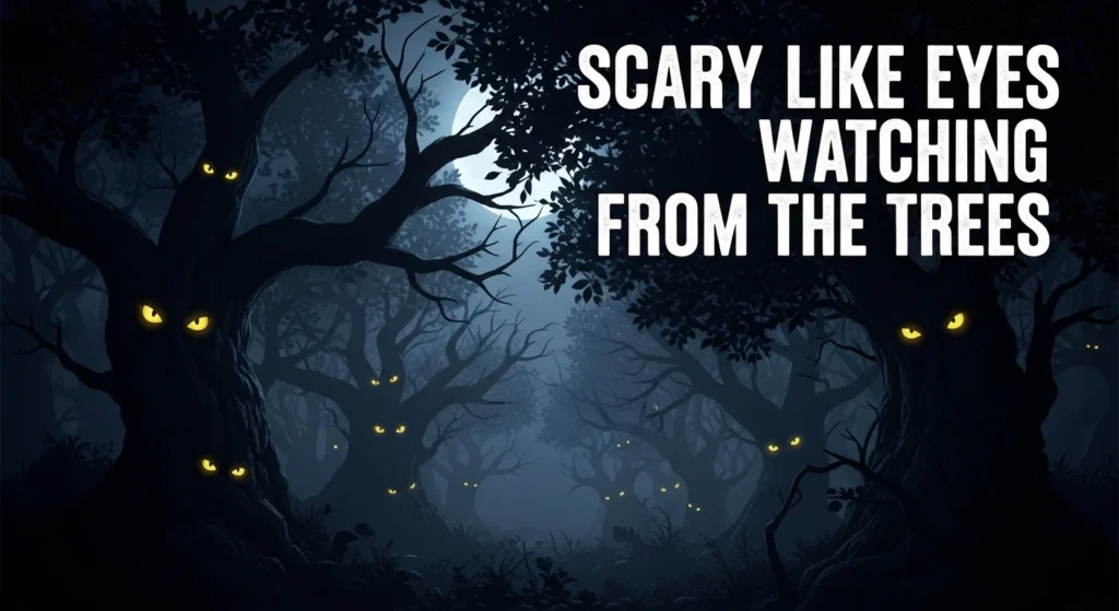 Scary Like Eyes Watching from the Trees