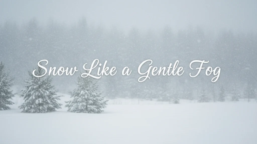Snow Like a Gentle Fog