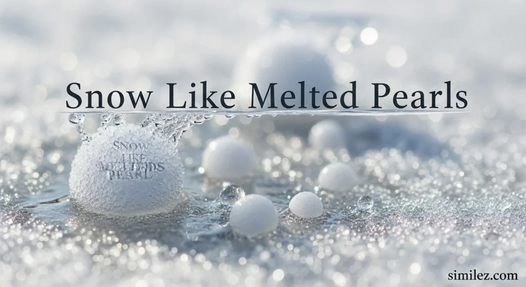Snow Like Melted Pearls