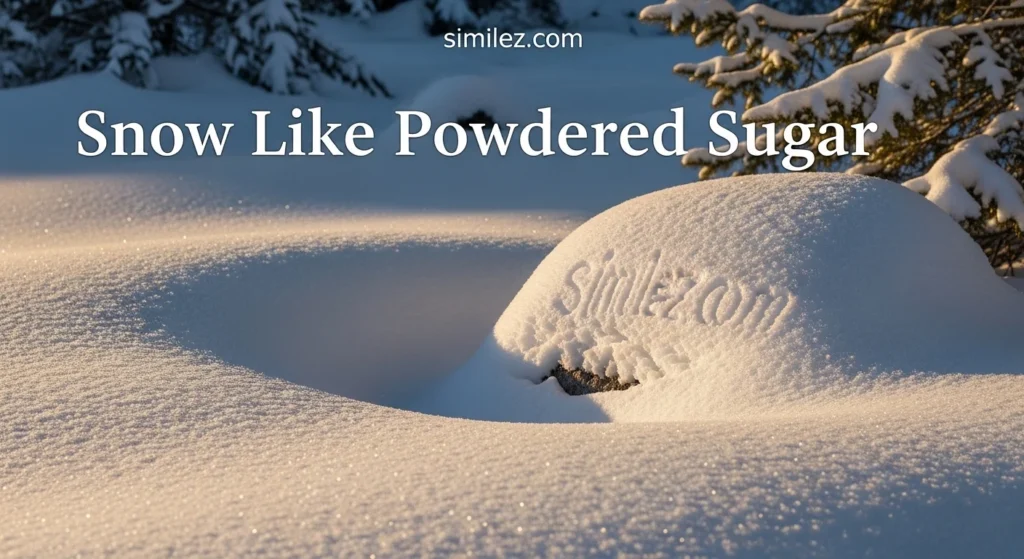 Snow Like Powdered Sugar