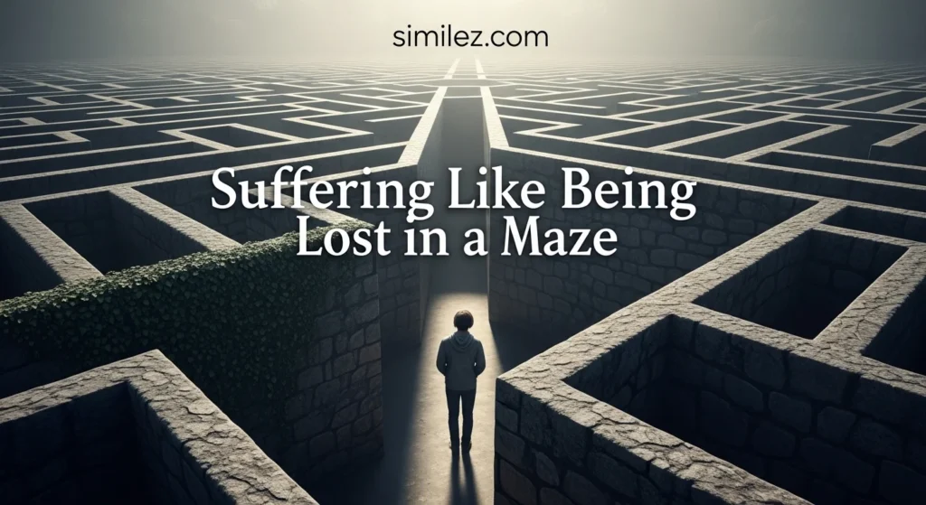 Suffering Like Being Lost in a Maze