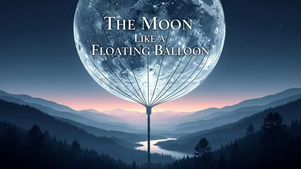 The Moon Like a Floating Balloon