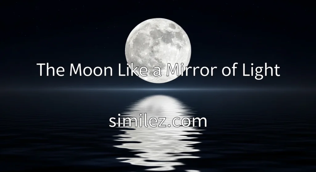 The Moon Like a Mirror of Light