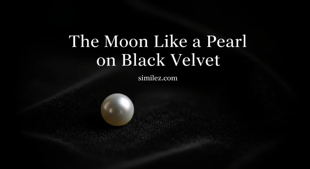 The Moon Like a Pearl on Black Velvet