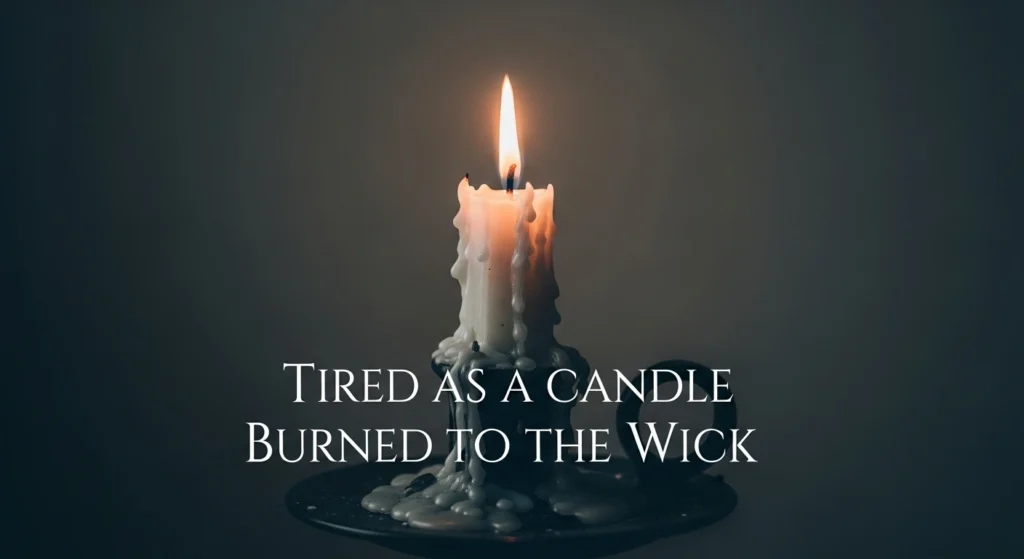 Tired as a Candle Burned to the Wick
