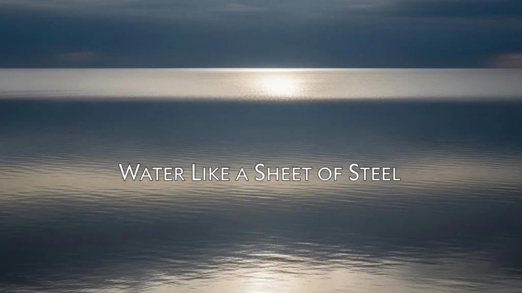 Water Like a Sheet of Steel