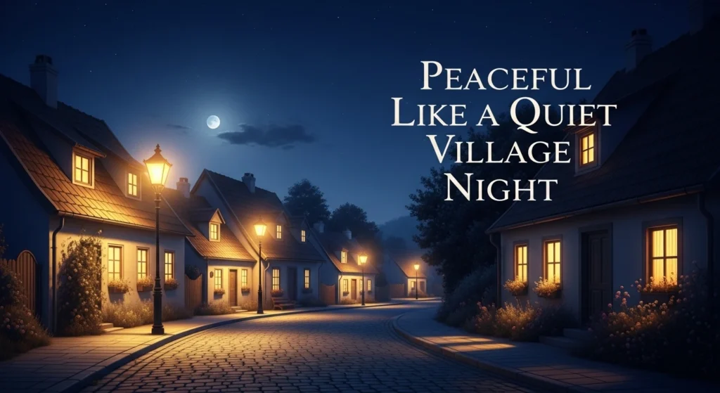 Peaceful Like a Quiet Village Night