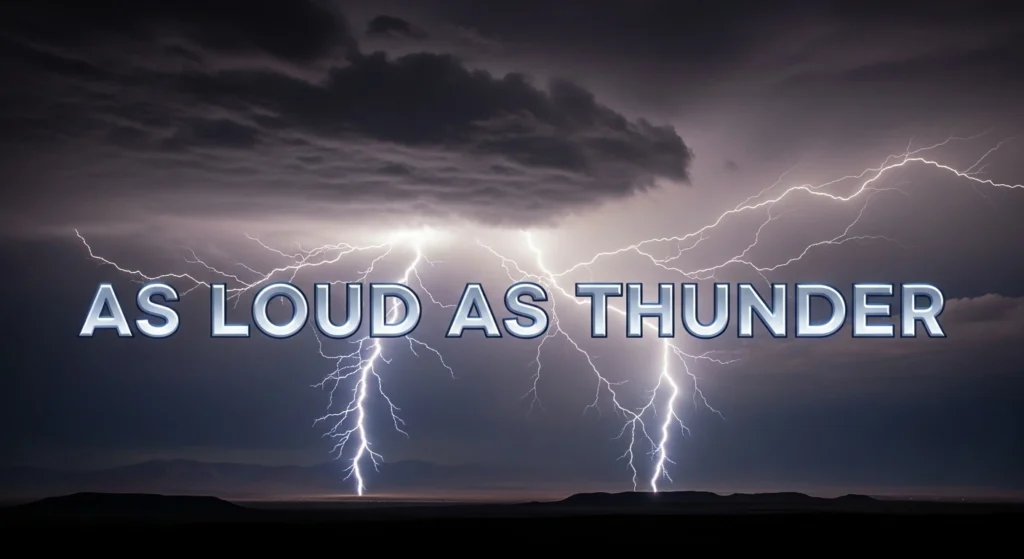 As Loud as Thunder
