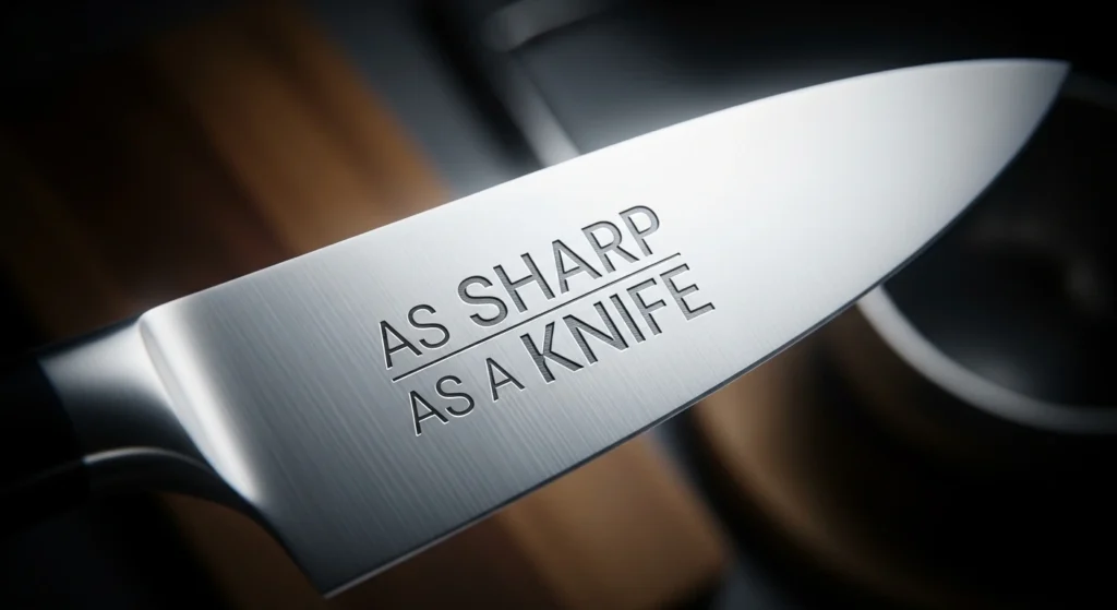 As Sharp as a Knife