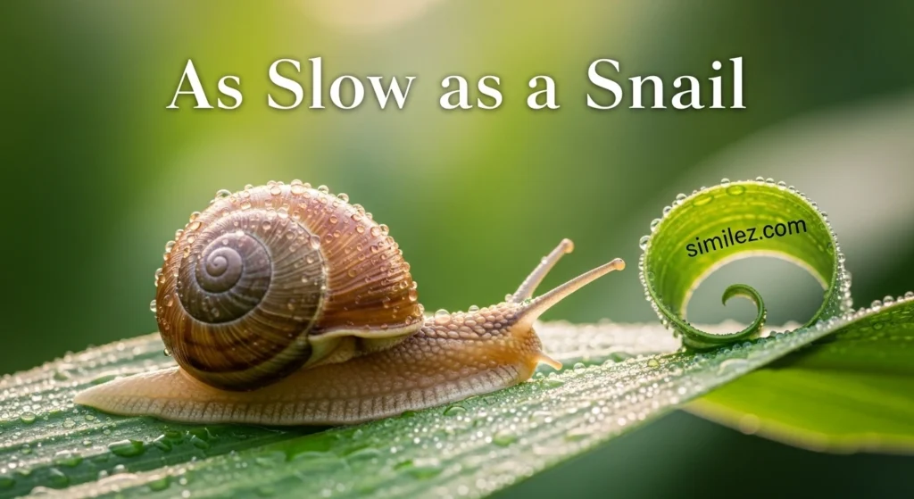 As Slow as a Snail