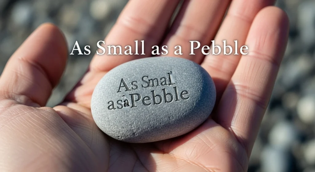 As Small as a Pebble