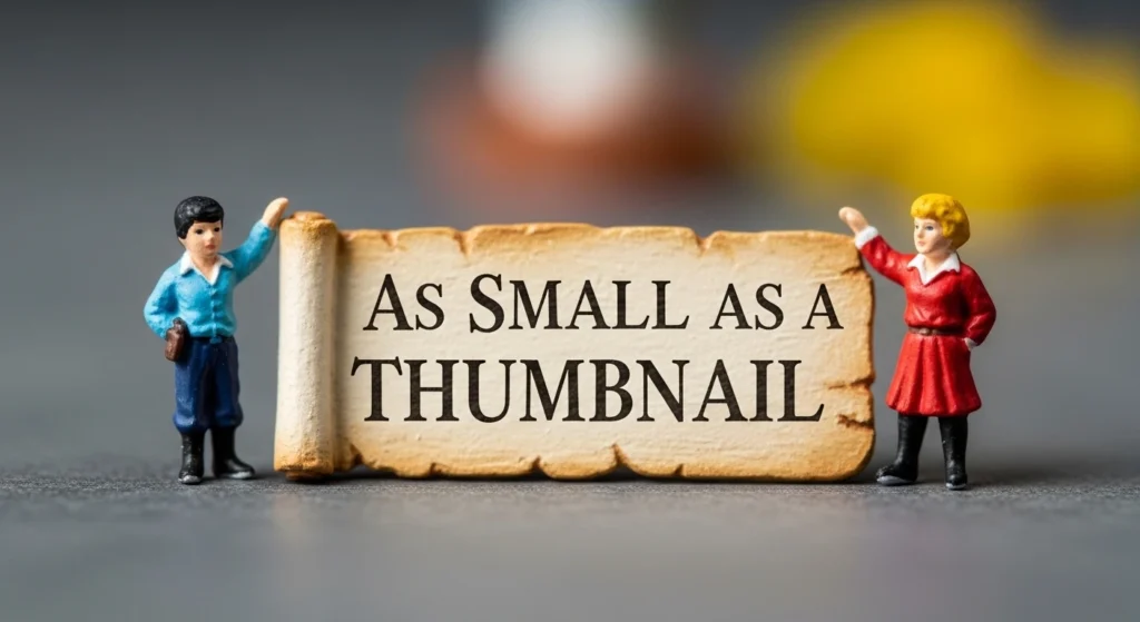 As Small as a Thumbnail