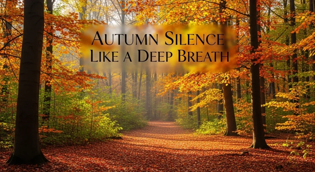 Autumn Silence Like a Deep Breath