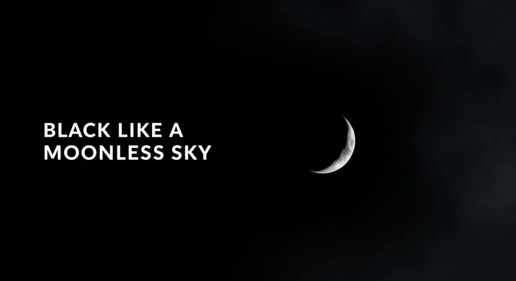 Black Like a Moonless Sky