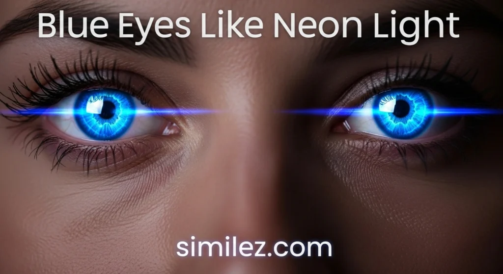 Blue Eyes Like Neon Light