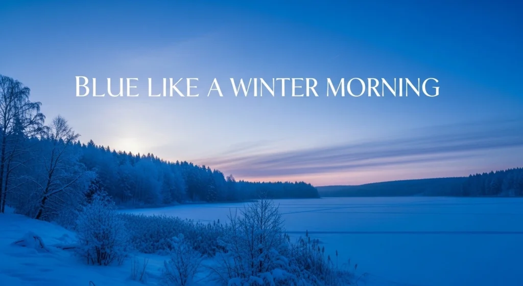 Blue Like a Winter Morning