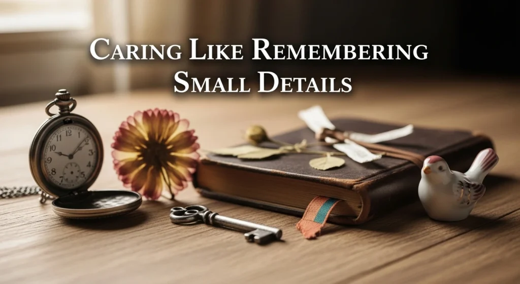 Caring Like Remembering Small Details
