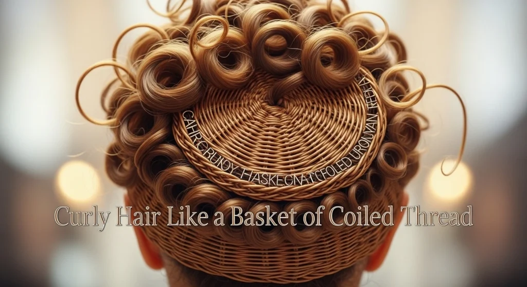 Curly Hair Like a Basket of Coiled Thread