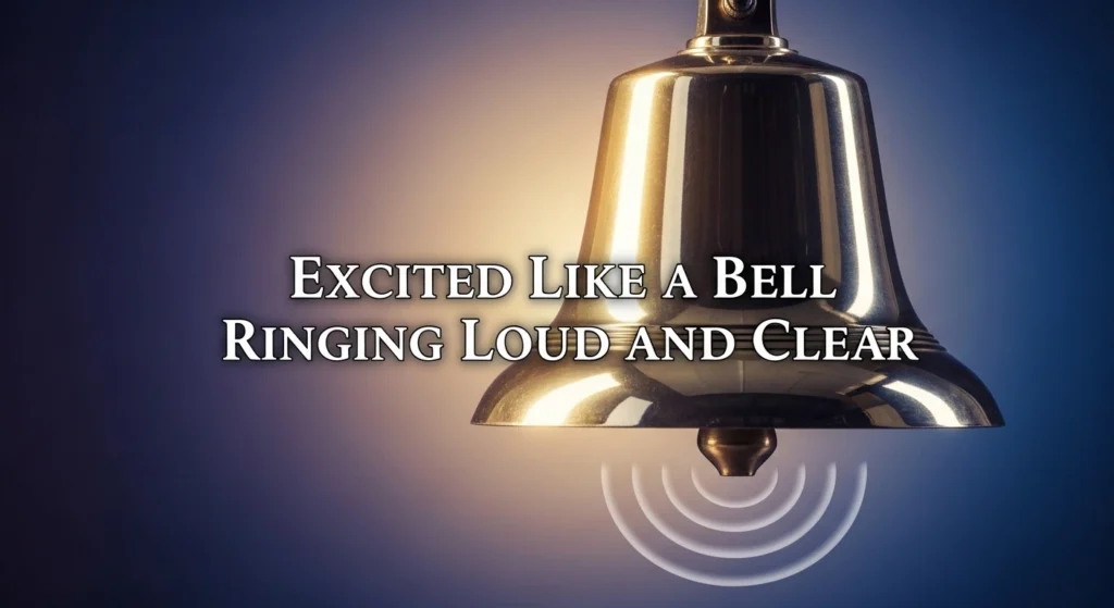Excited Like a Bell Ringing Loud and Clear