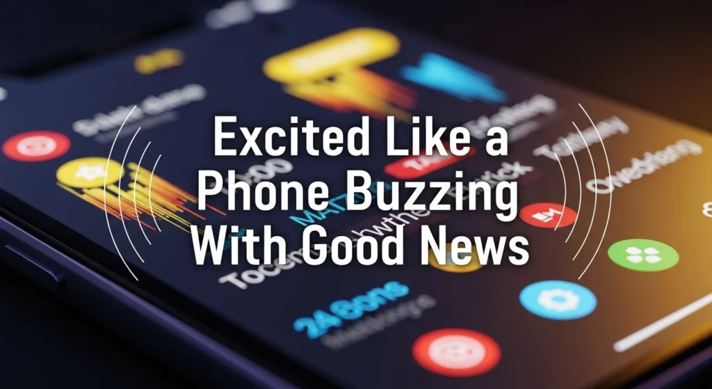 Excited Like a Phone Buzzing With Good News