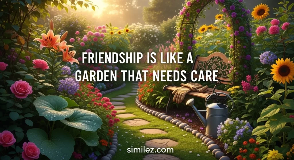 Friendship Is Like a Garden That Needs Care