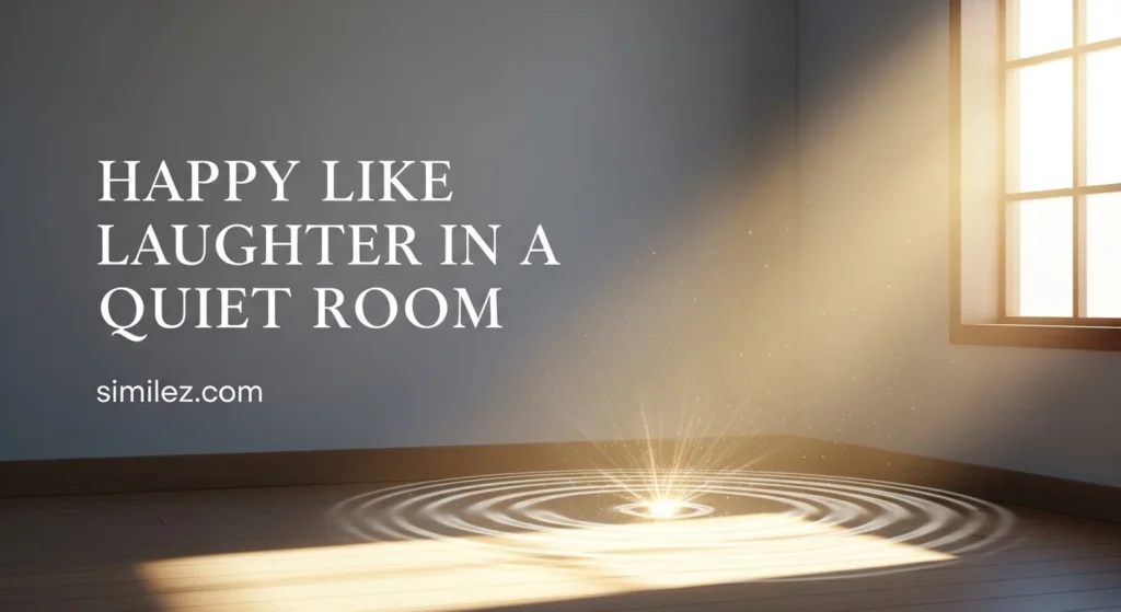 Happy Like Laughter in a Quiet Room