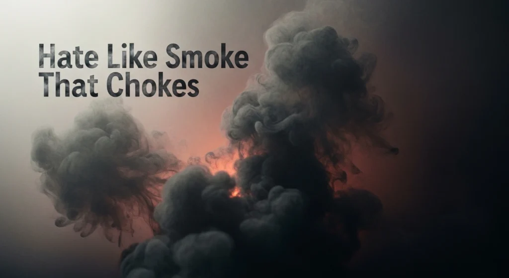 Hate Like Smoke That Chokes