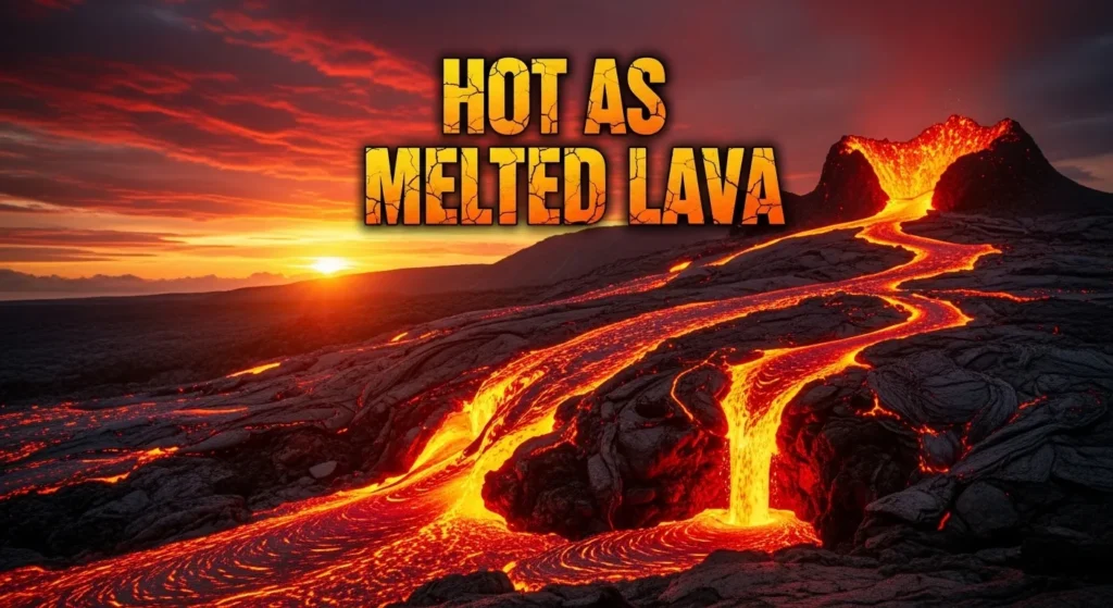 Hot as Melted Lava