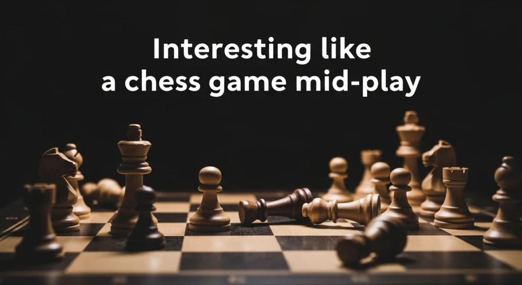 Interesting like a chess game mid-play