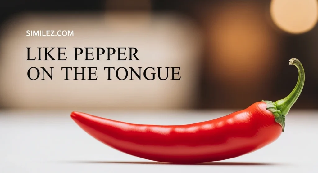 Like Pepper on the Tongue