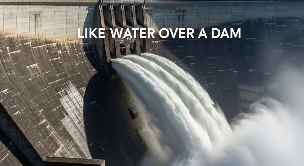 Like Water Over a Dam