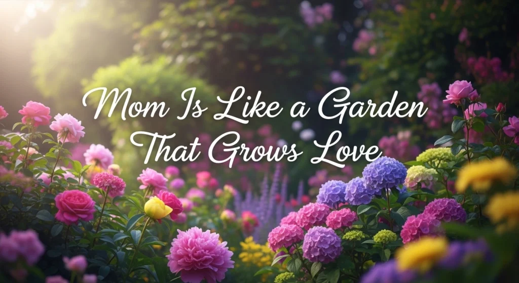Mom Is Like a Garden That Grows Love