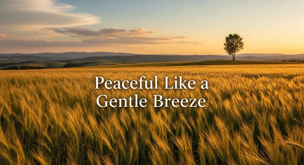 Peaceful Like a Gentle Breeze