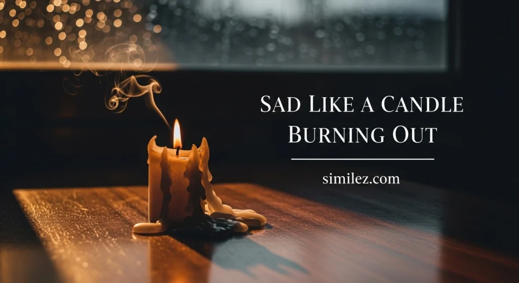 Sad Like a Candle Burning Out