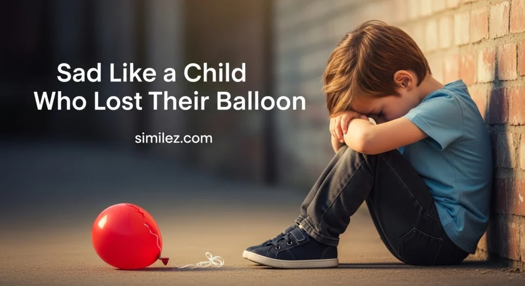 Sad Like a Child Who Lost Their Balloon