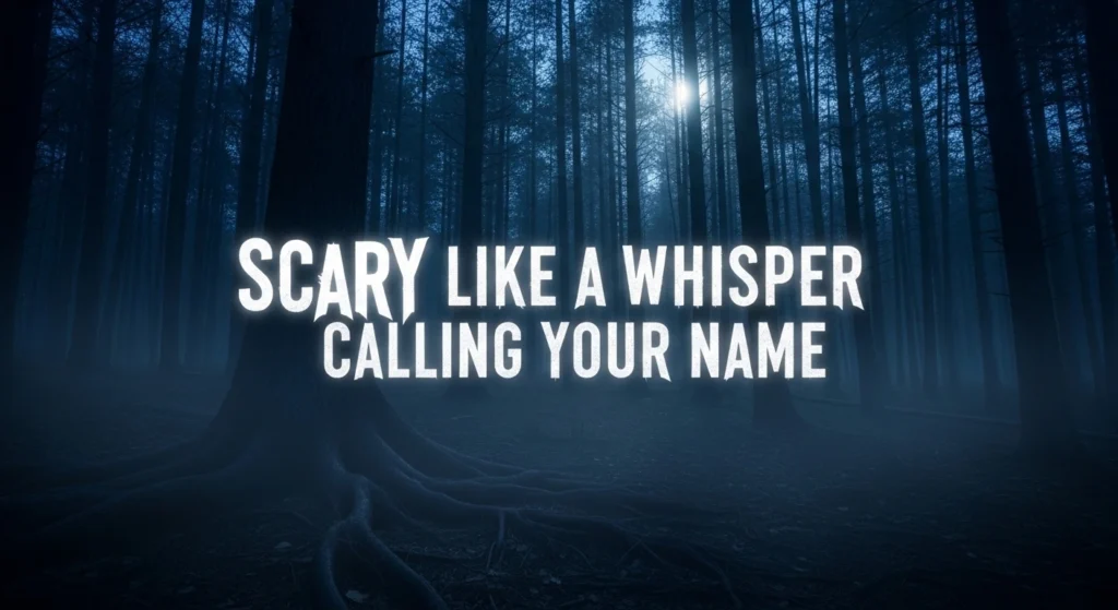 Scary Like a Whisper Calling Your Name