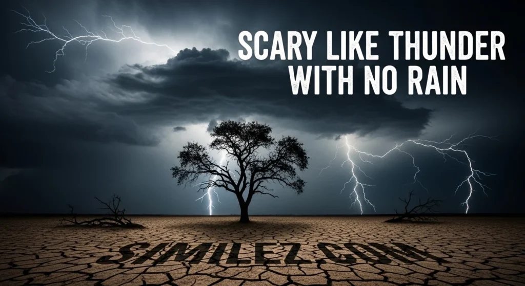 Scary Like Thunder with No Rain