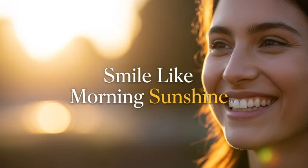 Smile Like Morning Sunshine