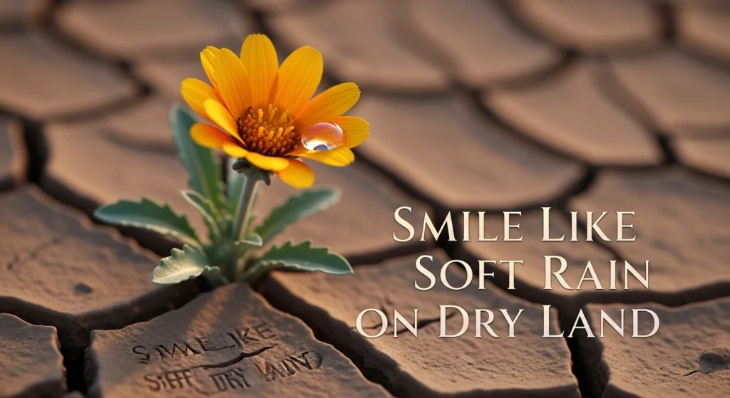 Smile Like Soft Rain on Dry Land