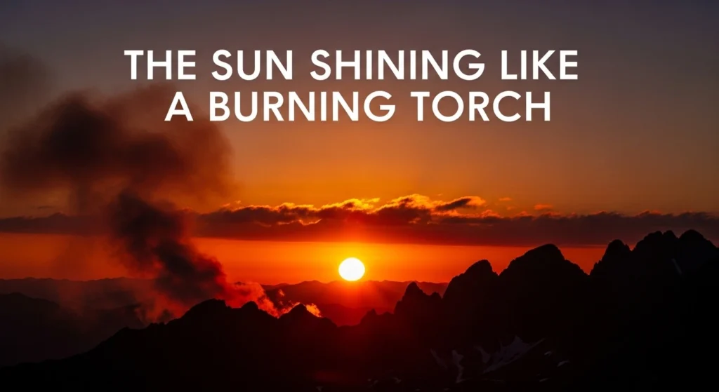 The Sun Shining Like a Burning Torch