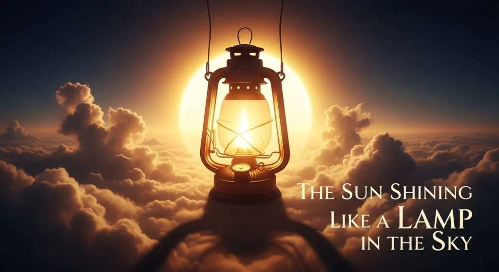 The Sun Shining Like a Lamp in the Sky