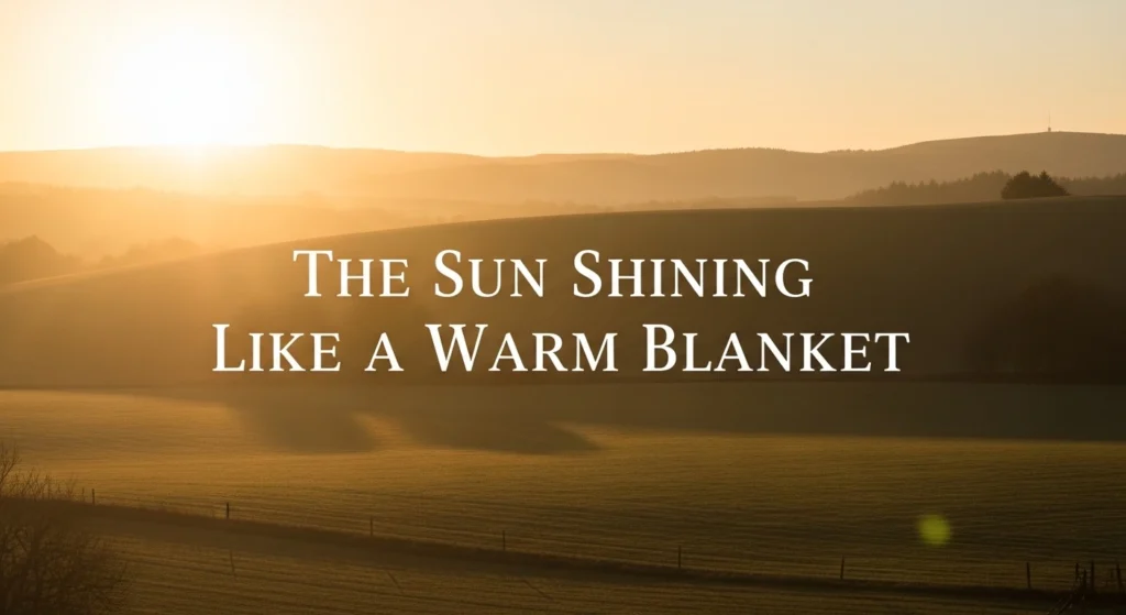 The Sun Shining Like a Warm Blanket
