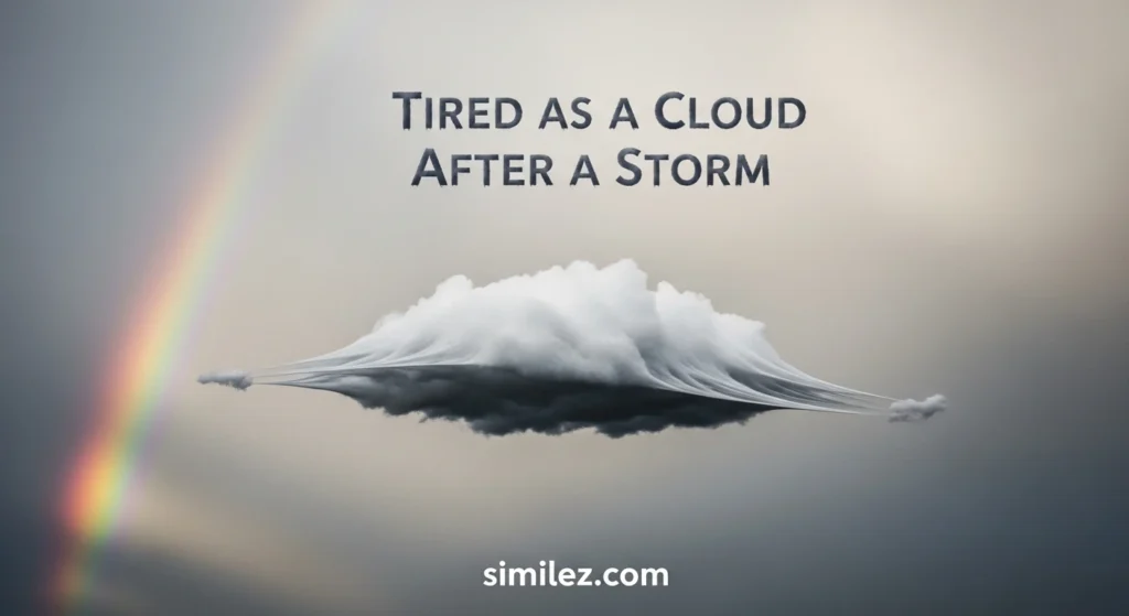 Tired as a Cloud After a Storm