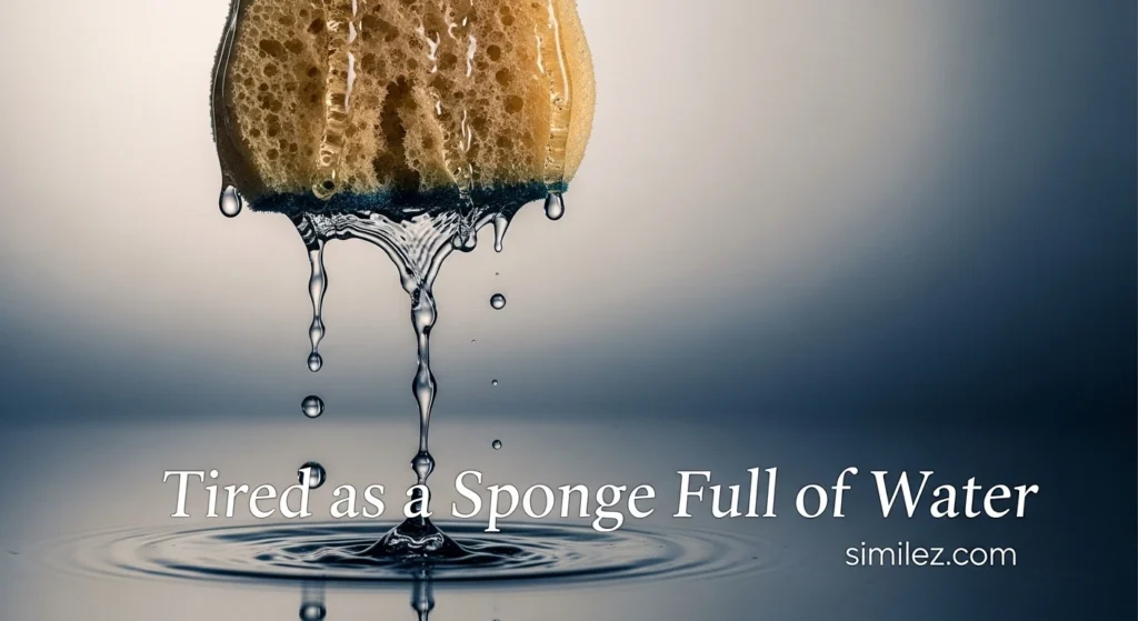 Tired as a Sponge Full of Water