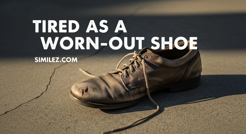 Tired as a Worn-Out Shoe