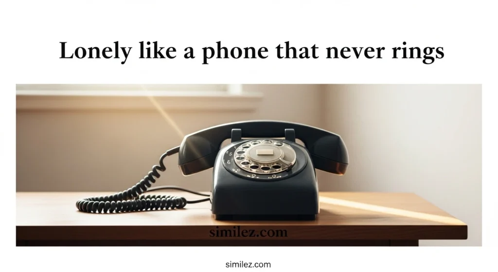 Lonely like a phone that never rings