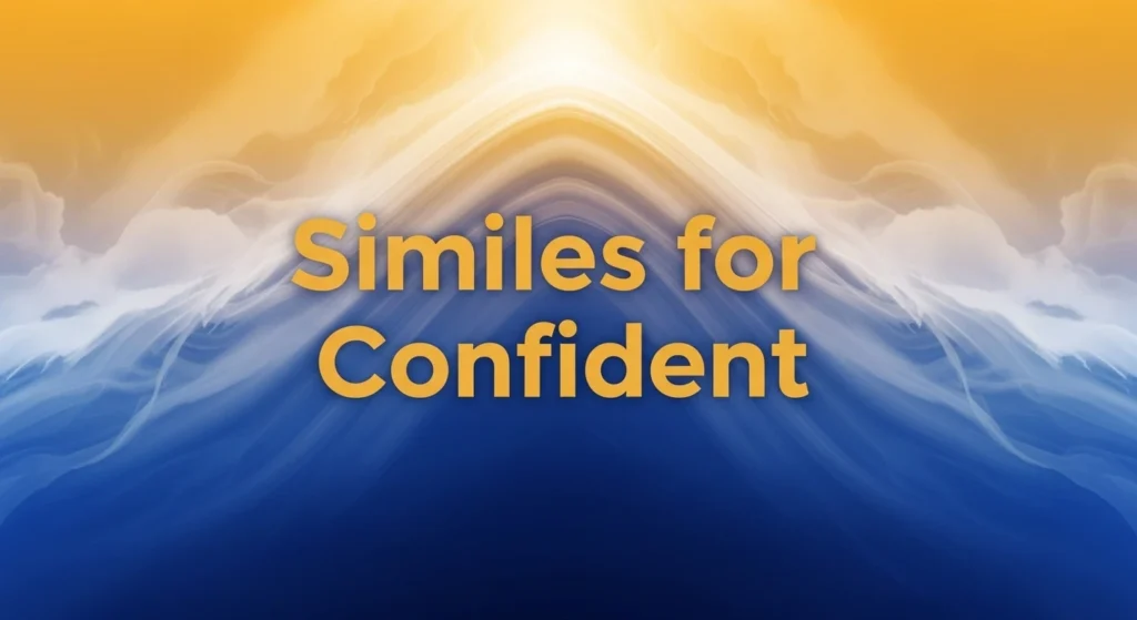 Similes for Confident